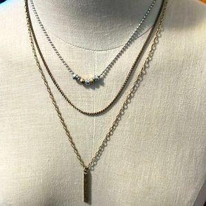 Lucky Brand Multi Metal Necklace.